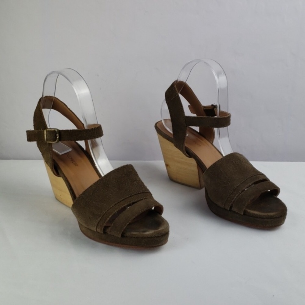 Creatures of Comfort Suede Ankle Strap Sandals